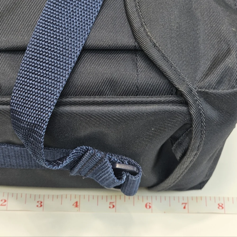 Armsuni Vintage Navy Padded Camera Bag, Divider, Secure Buckle, EUC